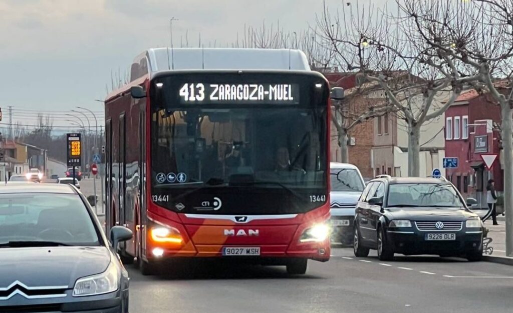 Bus Zaragoza 413 Muel horarios