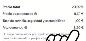 Cabify en Zaragoza con el coste de elevada demanda