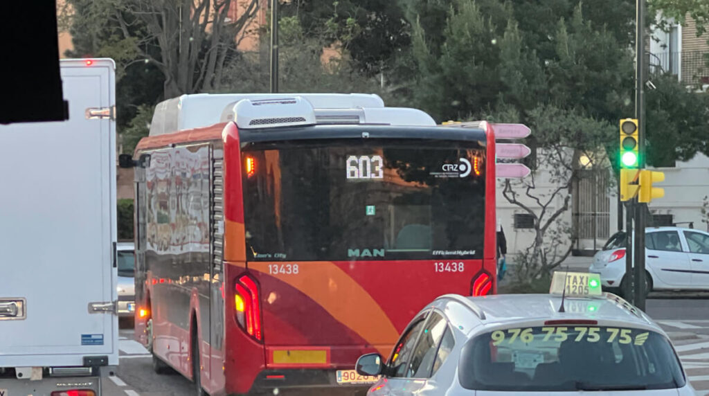 horarios bus 603 Zaragoza 