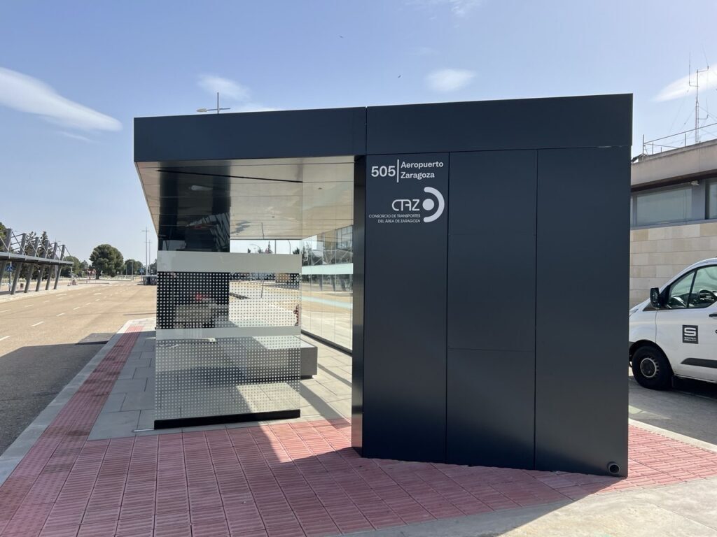 Paradas de autobús aeropuerto de zaragoza