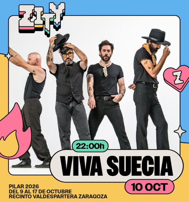 Comprar entradas del grupo Viva Suecia en Zaragoza para las fiestas del Pilar