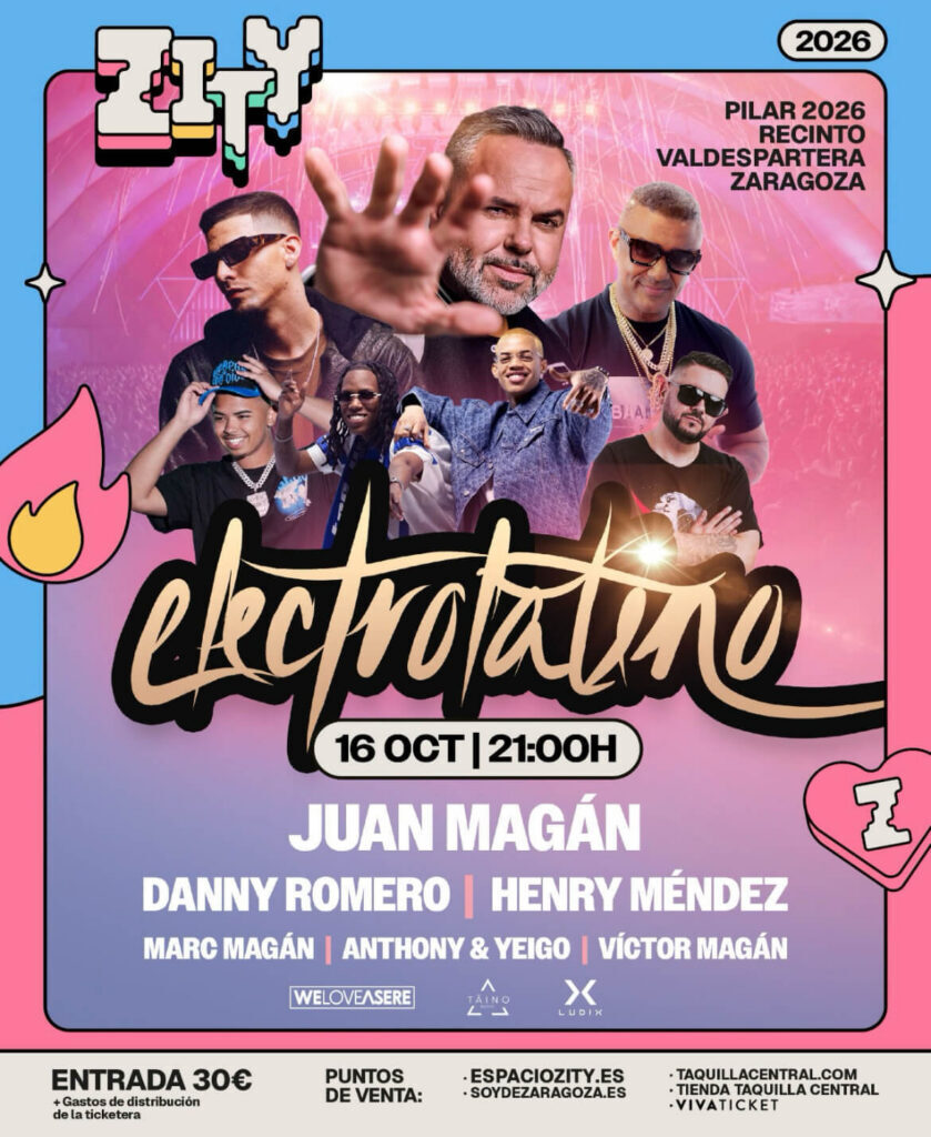 Cartel de Espacio Zity 2026 para Juan Magán, Danny Romero
