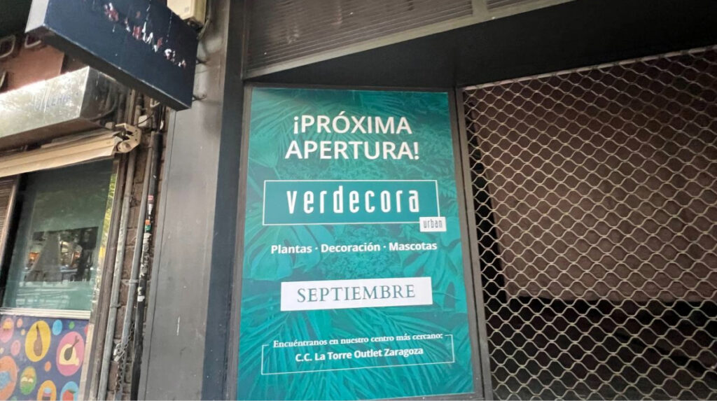 apertura verdecora centro de zaragoza